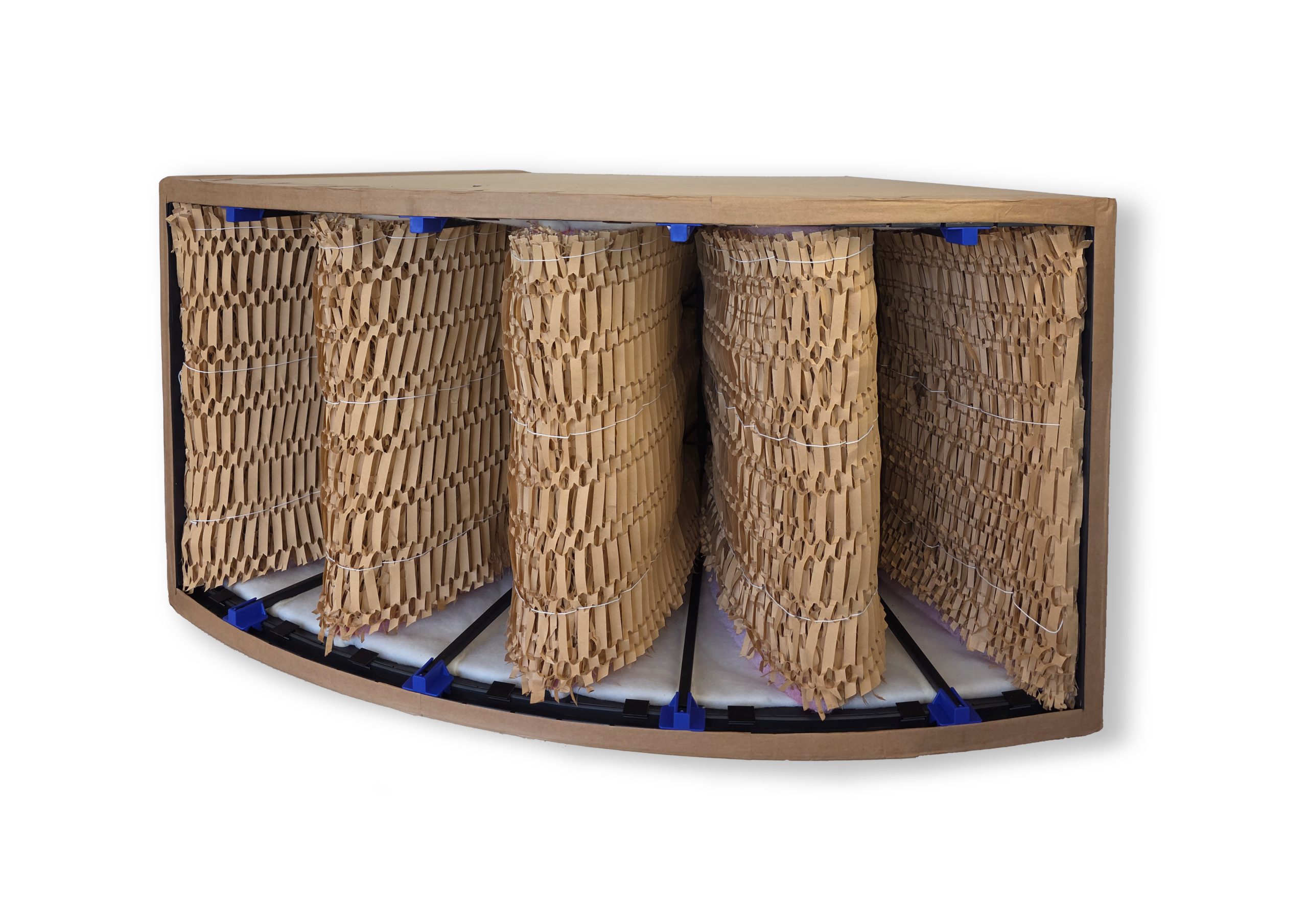 KlixxaCurved Filtersystem für rotierende Overspray-Anlagen mit gleichmäßiger Filtration/KlixxaCurved filter system for rotating overspray systems with uniform filtration