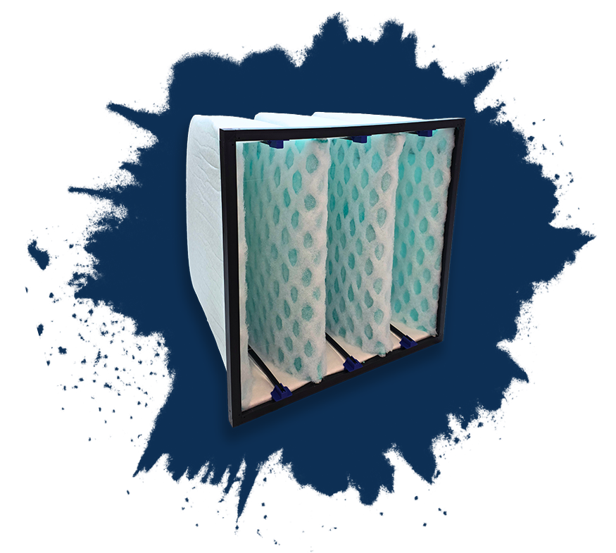 KlixxaPocket Taschenfilter mit stabiler Taschenstruktur für industrielle Luftfiltration/KlixxaPocket pocket filter with stable pocket structure for industrial air filtration